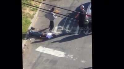 Fight in the hood turns insanely brutal as carrot top comes in for the assist