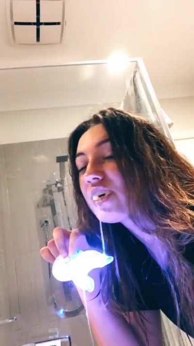 Drooling from teeth whitener