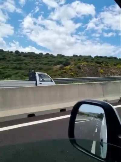 Another idiot driving the wrong way, Italy. (not OC)
