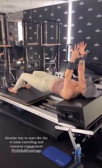 Working out at the gym | IG story 9/6/24