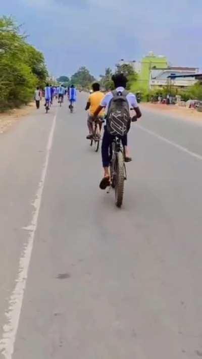 dodging other bike gone wrong