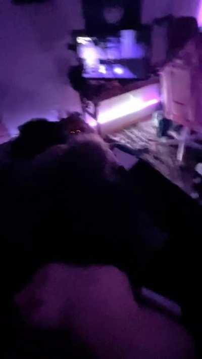 Using my sissy bf's ass while he plays video games is my favorite thing 🤤[OC]