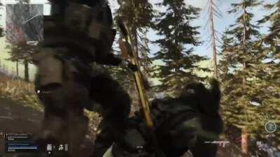 My friend and I assassinating two snipers, campaign style