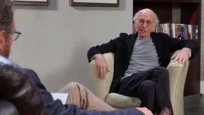 Larry has chair issues at his therapist's office