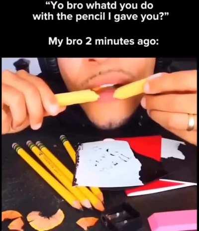 Bro just got a little hungry 