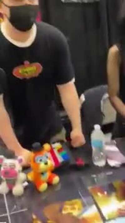 I met the VA for Freddy at Sac Anime today and got him to say this