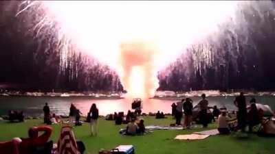 City of San Diego's entire fireworks show goes off at one 2012