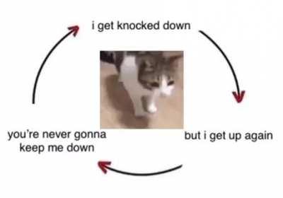 Stumble, Fall, get up, adjust your 👑 keep walking