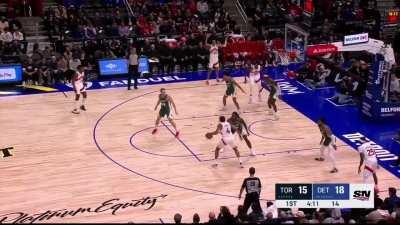 [Highlight] Scottie Barnes goes deep into his bag