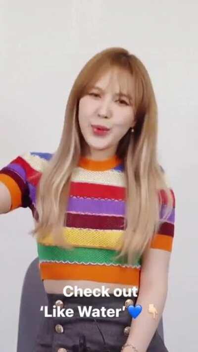 210405 WENDY - ‘Like Water’ Promotional Video via Instagram Story