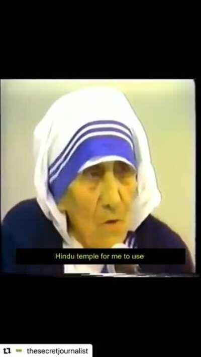 [RARE FOOTAGE] Mother Teresa cónverted 29,000 Dyįng Hindus in Kolkata from one shelter house in 40 yrs and one of the Biggest TempIe parts were given to her where she Baptised them before their dėath. She used to call it a special ticket for St. Peter to 
