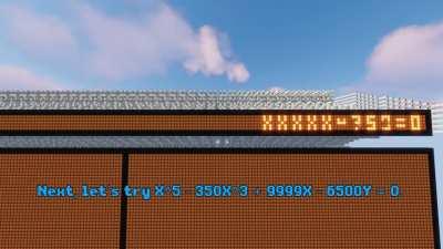 I made a Graphing Calculator with just redstone.