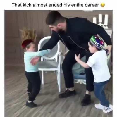 to kick his opponent