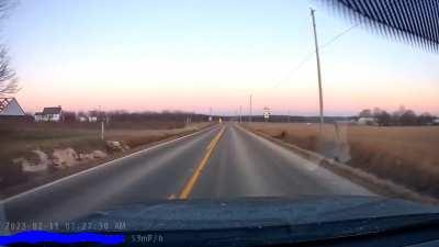 People love running this stop sign cuz it's on a back road