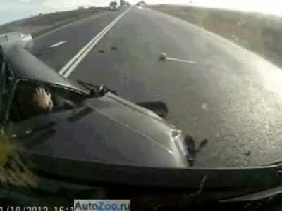 Blyad, my Lada save me from crash