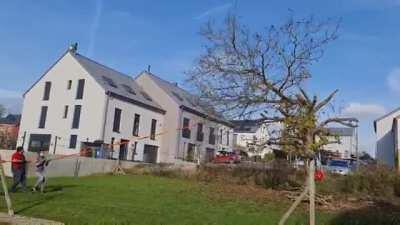 WCGW cutting a tree. OC (i'm the one who got yeeted)