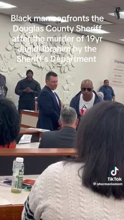 Tensions erupt at meeting between community members and Douglas County Sheriff’s Dept. (E. Omaha, NE) after police killings