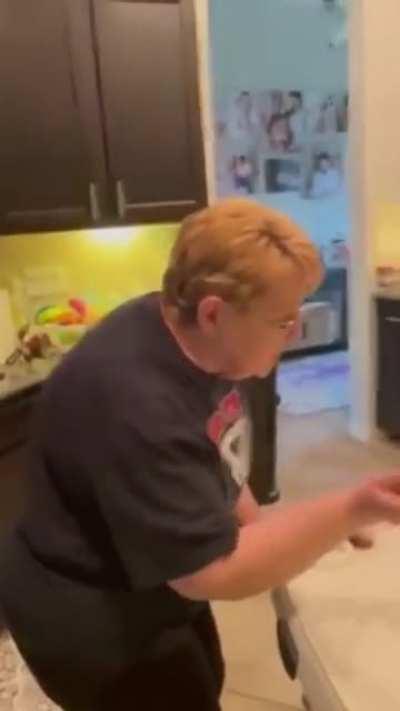 baby not impressed by her grandmother