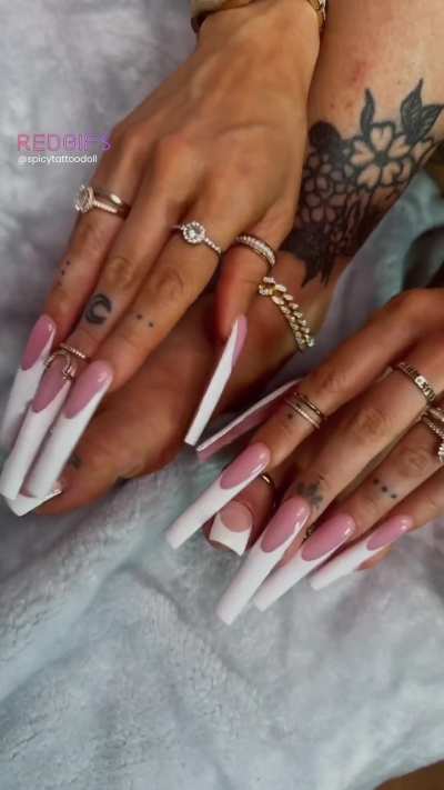 ASMR ultra long nails across my whole body and feet