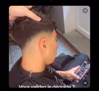 How did the barber not notice?