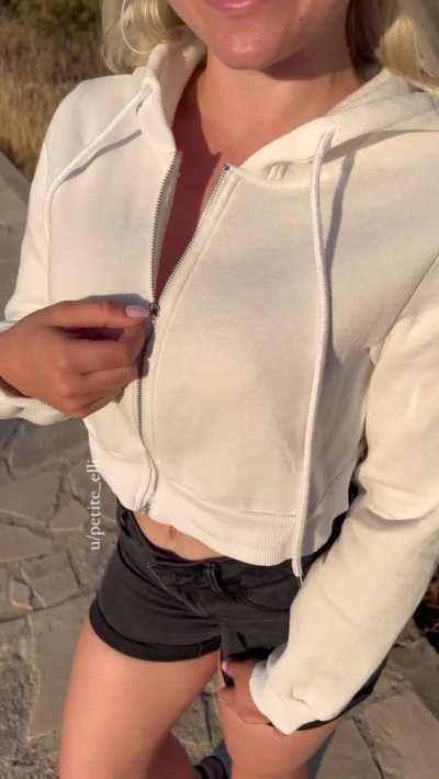 Wait for a big surprise under my jacket