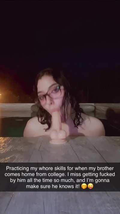 Practice makes perfect when you’re a slut for your brother!