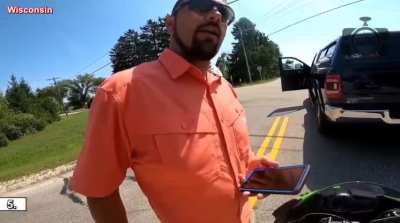 Road Rager Tries To Intimidate Biker