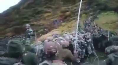 50 Indians vs 400 Chinese troops. They got bing chilling.