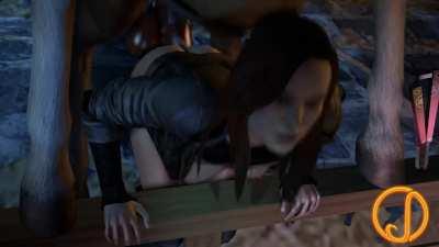 She’s loving that horse cock (jeixxi)