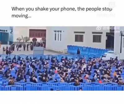 Shake your phone and they stop moving