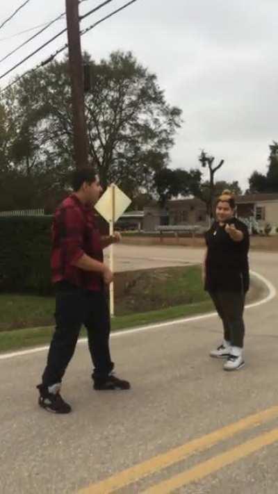 (Not my video) 2 LQBTQ Latinos fighting cus the fat guy exposed the tall one. Htx.