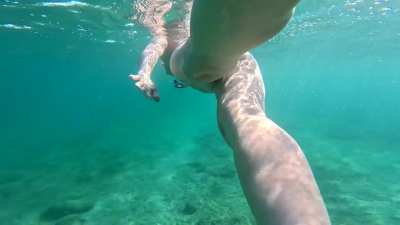 I think the guys wish they had swim goggles on