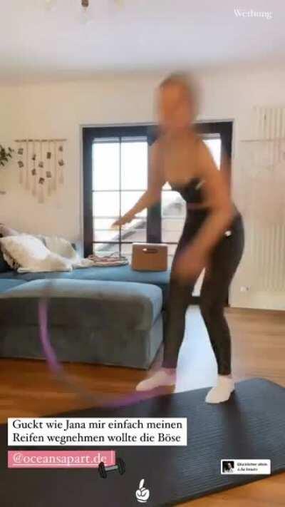 Jule macht Sport.... Instagram Story vom 11.02.21 (reupload wegen Schnittfehler)