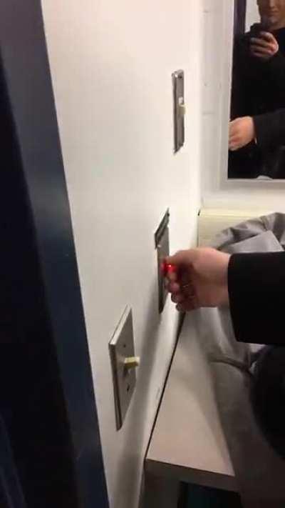 From my junior year of high school. Back in drama, We found out the light switch in the men’s dressing room also controlled the lights in the women’s dressing room