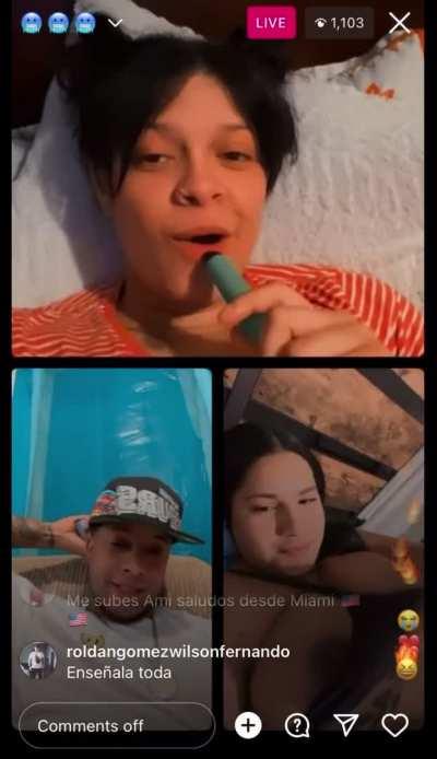 Idk what she saying but titties huge