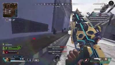 Two kids left the game in Ranked cuz I picked Rampart, proceeded to have 5 kills on landing while they were watching. Takeaway: don't be a POS.