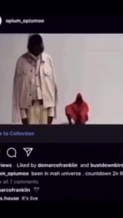 snippet from carti’s private instagram