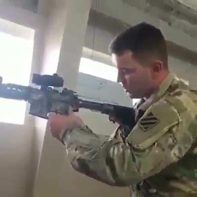 When you bring a journalist to the range