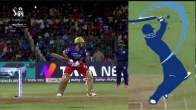 Virat Kohli recreated the IPL logo tonight! 