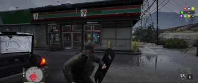 Robbery at a 7-Eleven escalated in shots fired