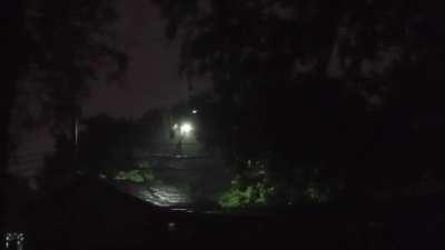 Night brought real rain