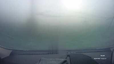 A Russian taxi driver tried to turn around on a high way