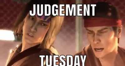 Back at it again!! For the two time! JUDGEMENT TUESDAY!