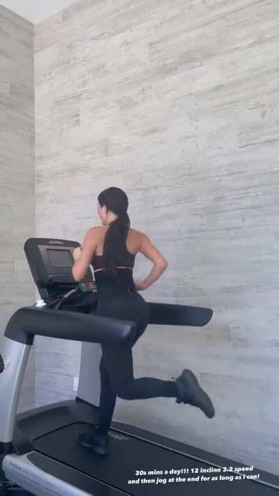 on the treadmill