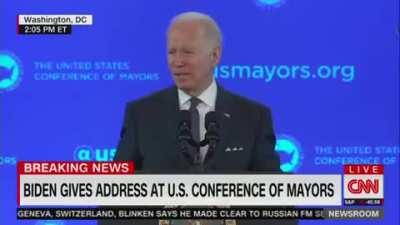 Biden ignores public outcry for him to cancel student debt, says his priority right now is to increase police funding across the country.