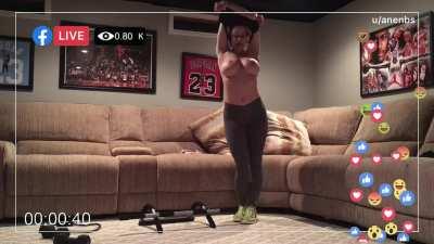 Hottie Kendra Lust MILF Sport Tease Workout in Yoga Pants