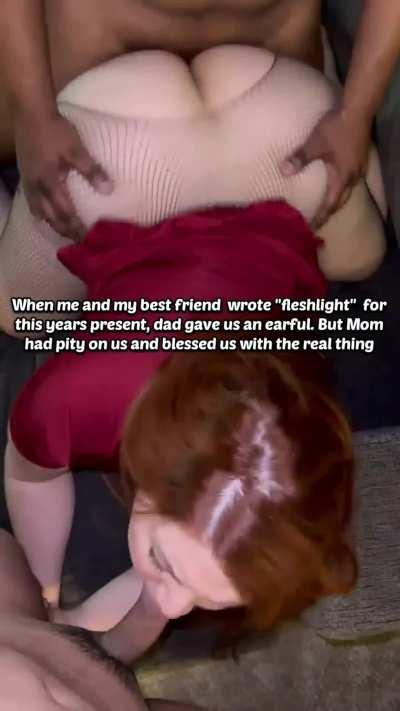 Mommy came to rescue with a surprise present