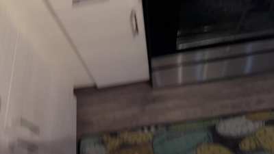 Trying to make Thanksgiving dinner and he came on my face!