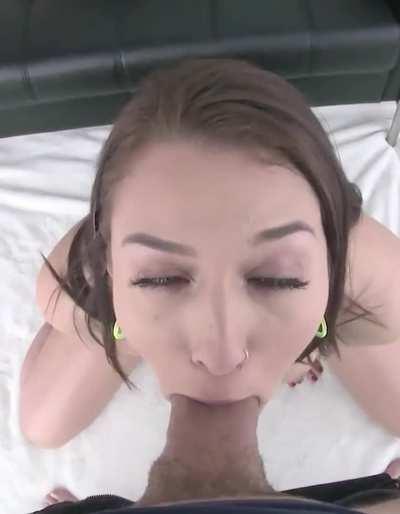 Seducing pov blowjob