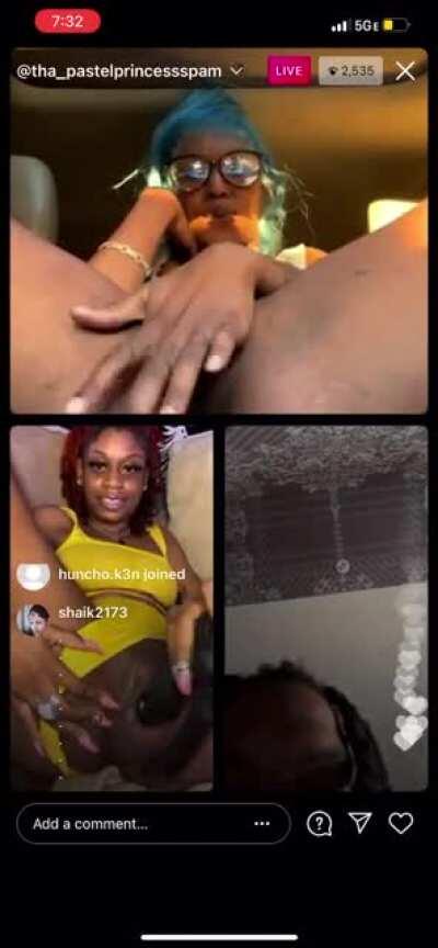 Two dirty bitches from swag live